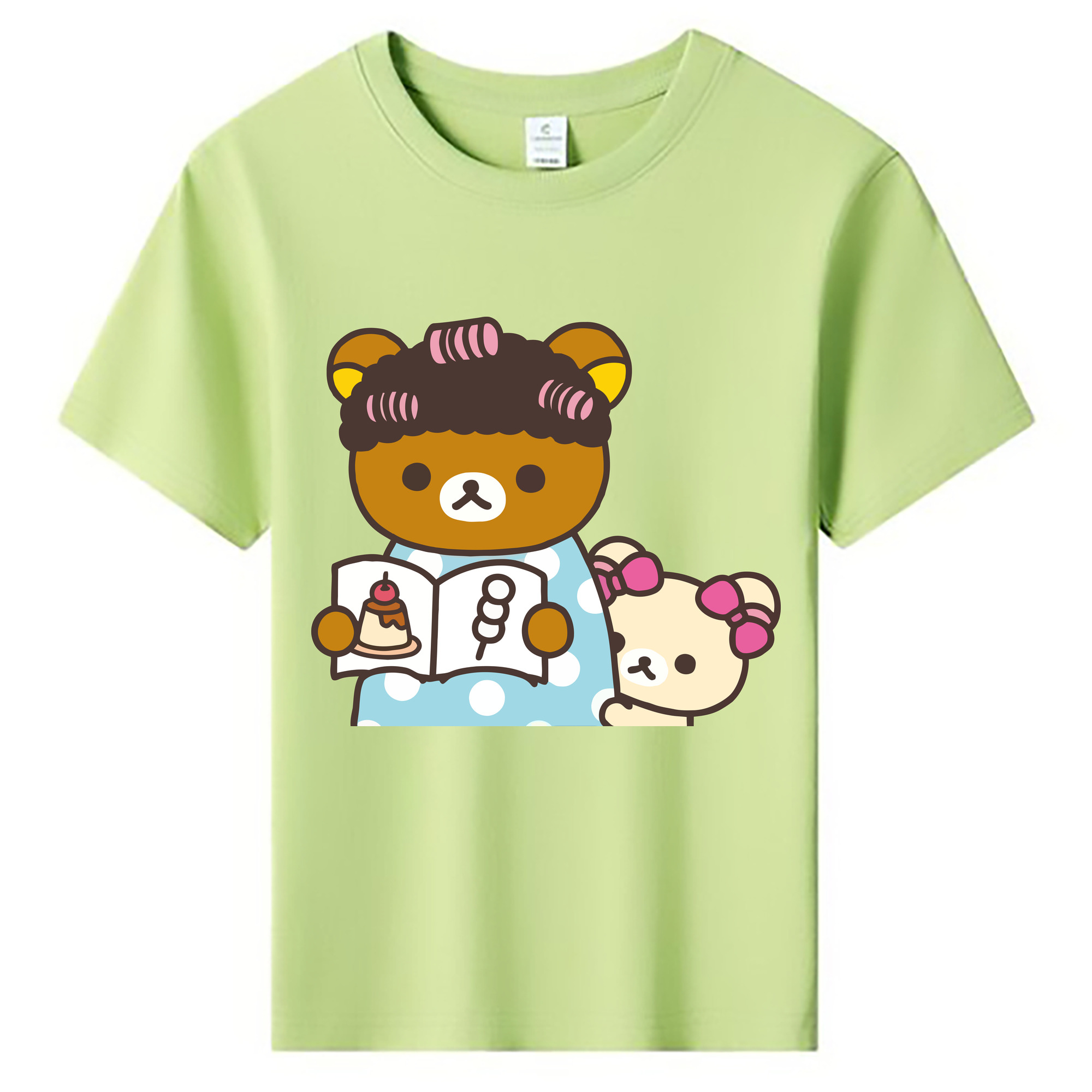 （画像用） リラックマ リラックマ キイロイトリ Rilakkuma Korilakkuma Kiiroitori 綿100％キッズTシャツ（フロントプリント）
